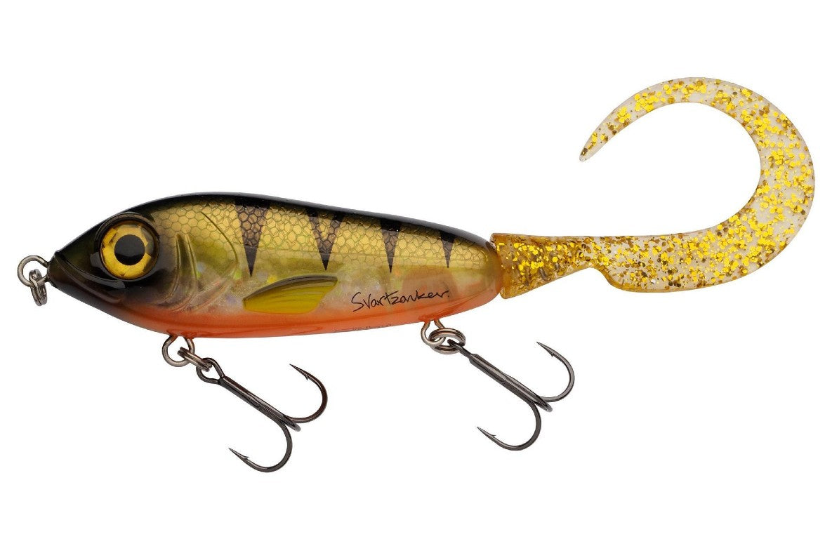 ABU GARCIA SVARTZONKER MCMY TAIL 17CM 50G Tämä hännällä varustettu jerkki / haukiviehe on uskomattoman tehokas hauelle sen liikkeen ansiosta