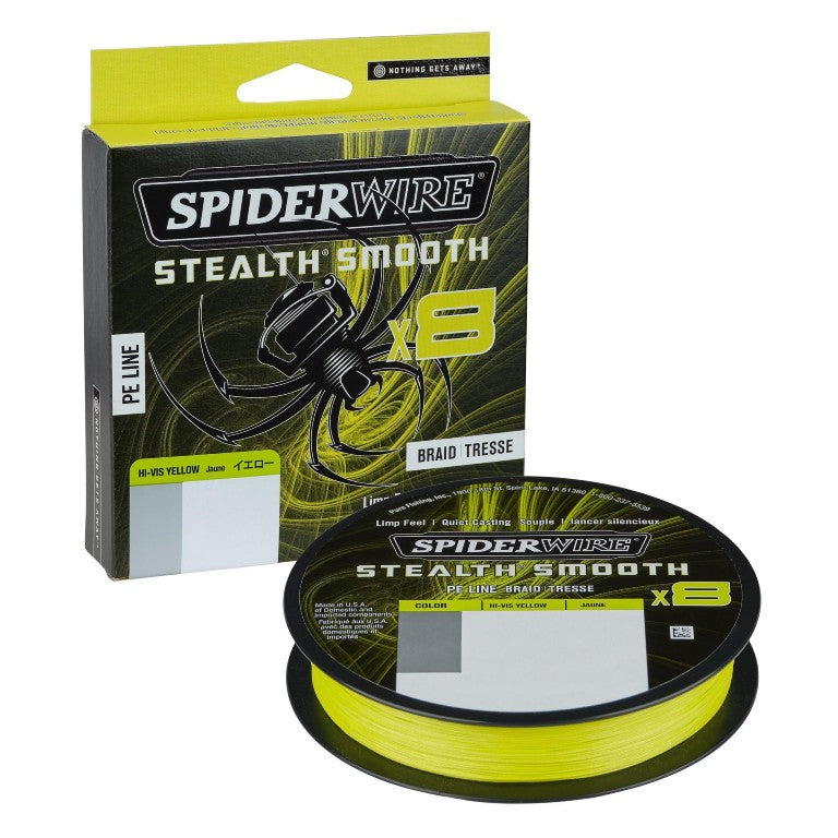 SPIDERWIRE STEALTH SMOOTH 8 150M KELTAINEN