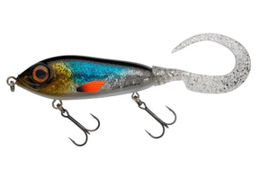 ABU GARCIA SVARTZONKER MCMY TAIL 17CM 50G Tämä hännällä varustettu jerkki / haukiviehe on uskomattoman tehokas hauelle sen liikkeen ansiosta