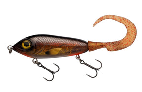 ABU GARCIA SVARTZONKER MCMY TAIL 17CM 50G Tämä hännällä varustettu jerkki / haukiviehe on uskomattoman tehokas hauelle sen liikkeen ansiosta