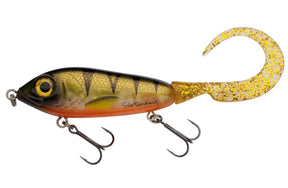 ABU GARCIA SVARTZONKER MCMY TAIL 17CM 50G Tämä hännällä varustettu jerkki / haukiviehe on uskomattoman tehokas hauelle sen liikkeen ansiosta