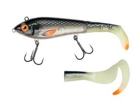 ABU GARCIA SVARTZONKER MCHYBRID 16.5CM 74G On todella pyytävä hybridiviehe / haukiviehe. Kaksi kiinnityskohtaa mahdollistavat säädettävän uinnin erilaisiin olosuhteisiin sekä pyrstö on myös vaihdettavissa sirppipyrstöön